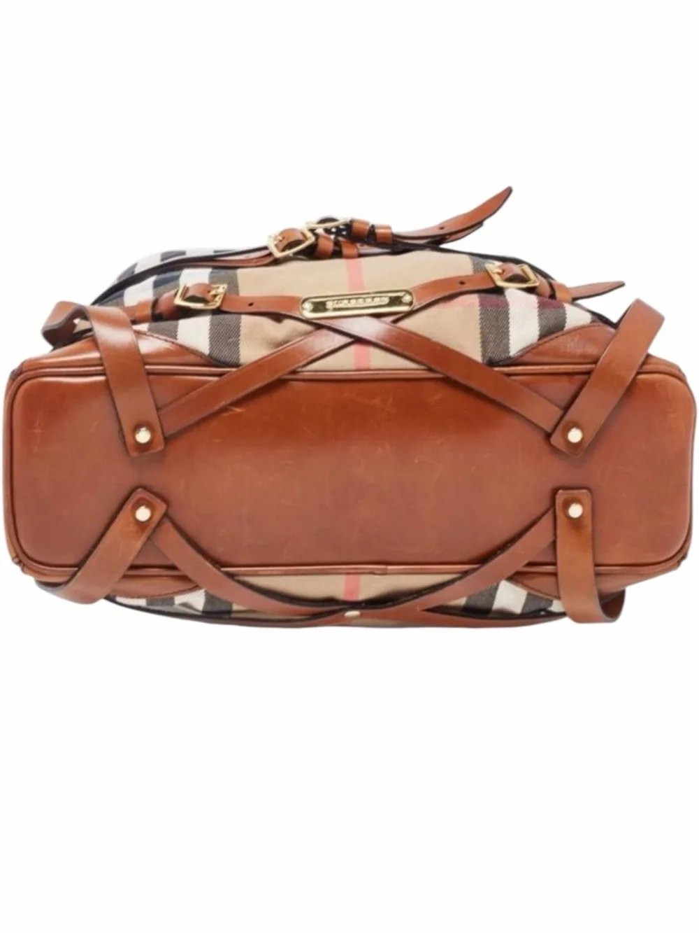 Burberry House Check Bridle Gosford Large Hobo Bag - Picture 5 of 14